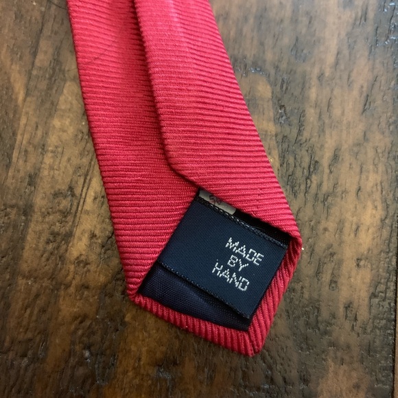 Vintage 90’s polo Ralph Lauren tie rare golf made by hand from pure silk red - Picture 7 of 11